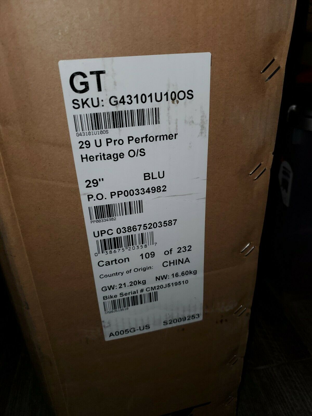 2021 GT Pro Performer World Tour 86 Tribute 29 BMX Bike old school READY TO SHIP - Fresh Stock Dated February 2026