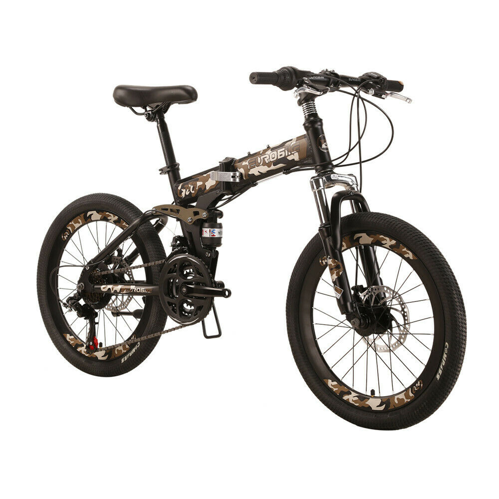 Eurobike G20 Suspension Folding Bike 20 Muti Spoke Wheel 18 Speed Youth Bicycle - Fresh Stock Dated February 2026