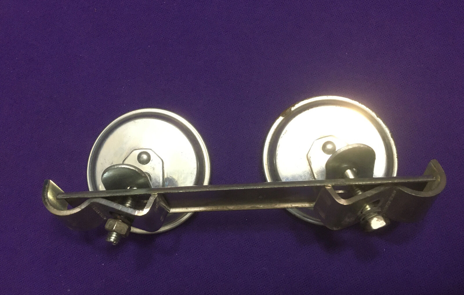 NOS Vintage SISSY BAR Twin Double GLASS REFLECTOR Sting-Ray PATINA Manta Ray GTO - Fresh Stock Dated December 2025