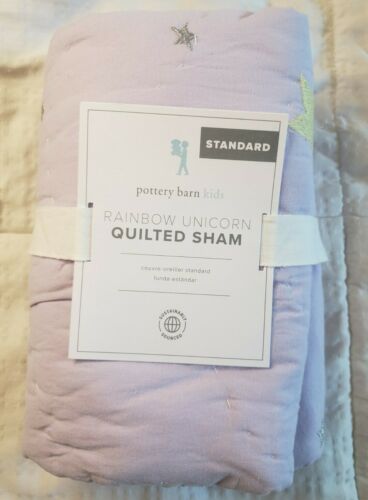 Pottery Barn Kids Rainbow Unicorn Pillow Sham - Fresh Stock Dated December 2025