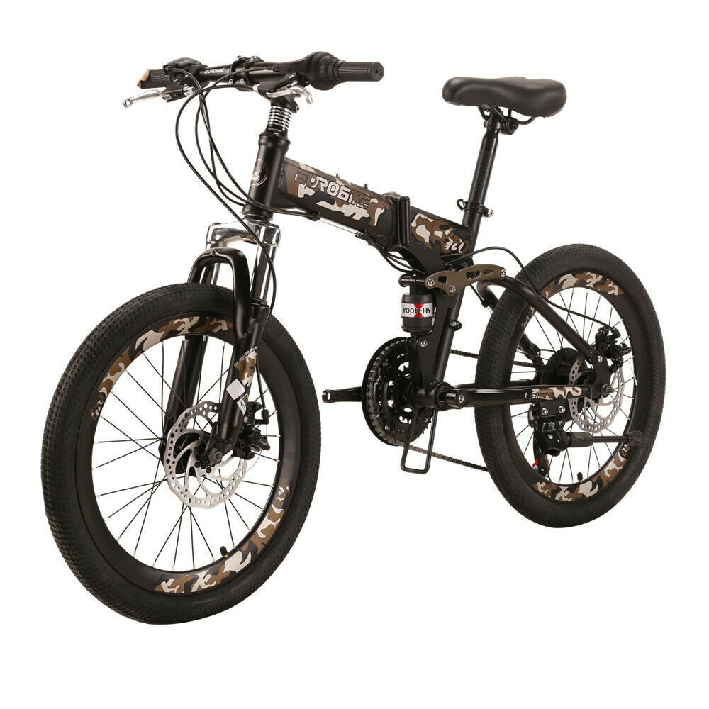 Eurobike G20 Suspension Folding Bike 20 Muti Spoke Wheel 18 Speed Youth Bicycle - Fresh Stock Dated February 2026