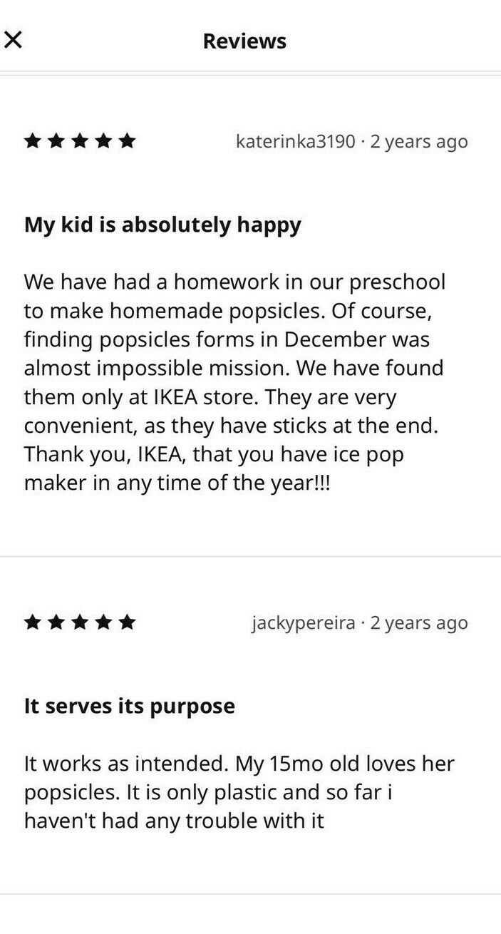 Ikea Chosigt Ice Pop Popsicle Maker Mold  Frozen Fruit  Juice Smoothie NO BPA - Fresh Stock Dated December 2025