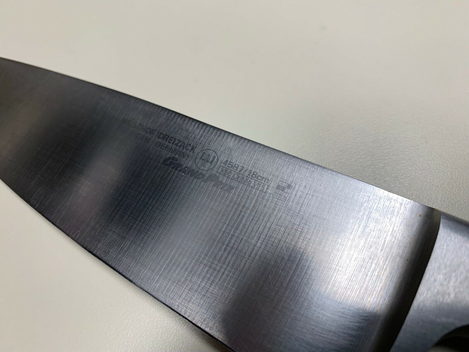 WUSTHOF GRAND PRIX 4587 / 18 CHEF KNIFE NICE CONDITION SOLINGEN GERMANY - Fresh Stock Dated December 2025