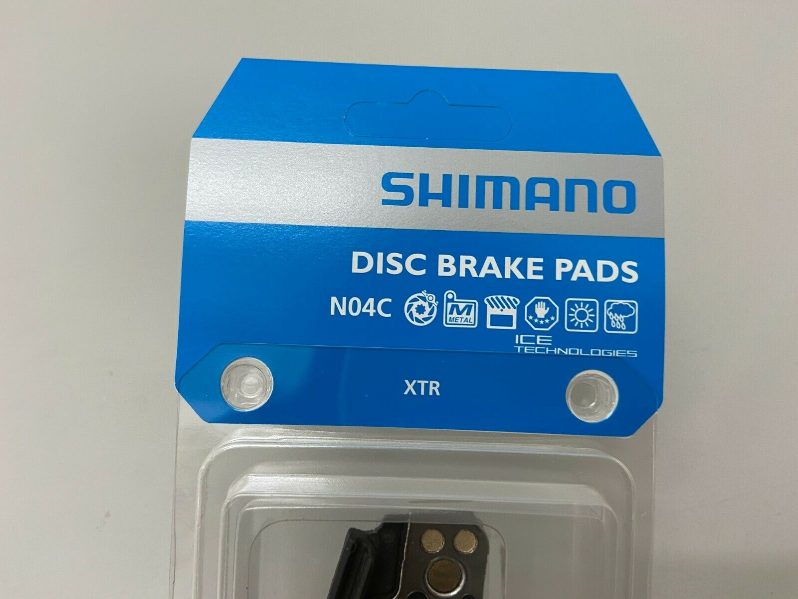 Shimano XTR N04C Metal Disc Brake Pads (XTR M9100, DEORE XT M8100, SLX M7100) - Fresh Stock Dated February 2026