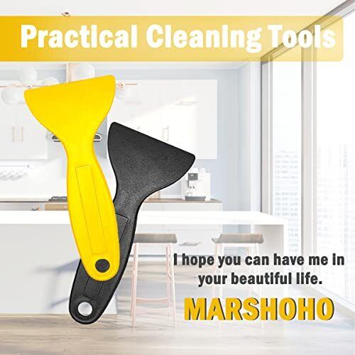 8PCS Plastic Putty Knife, Flexible Plastic Paint Scraper, Resin Scraper Tool - Fresh Stock Dated February 2026