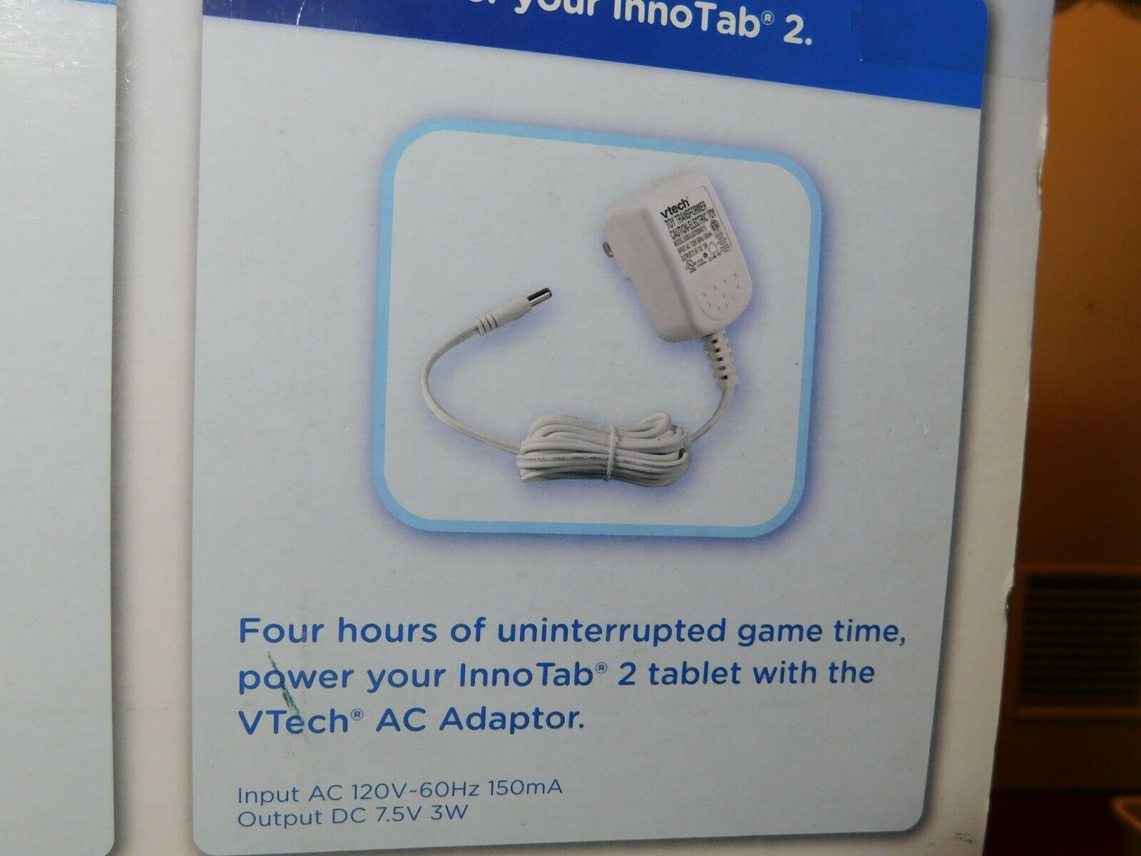 LRN~V-Tech InnoTab 2 Accessory Pack For Ages 3-9 Years w/AC Adapter NEW - Fresh Stock Dated February 2026