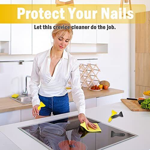 8PCS Plastic Putty Knife, Flexible Plastic Paint Scraper, Resin Scraper Tool - Fresh Stock Dated February 2026