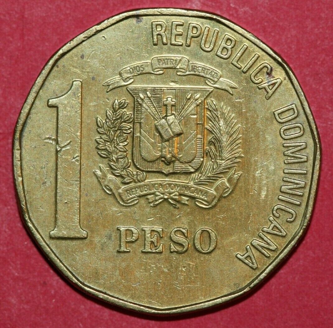 Dominican Republic 1992 Peso Juan Pablo Duarte 25mm-Foreign Coin - Fresh Stock Dated February 2026