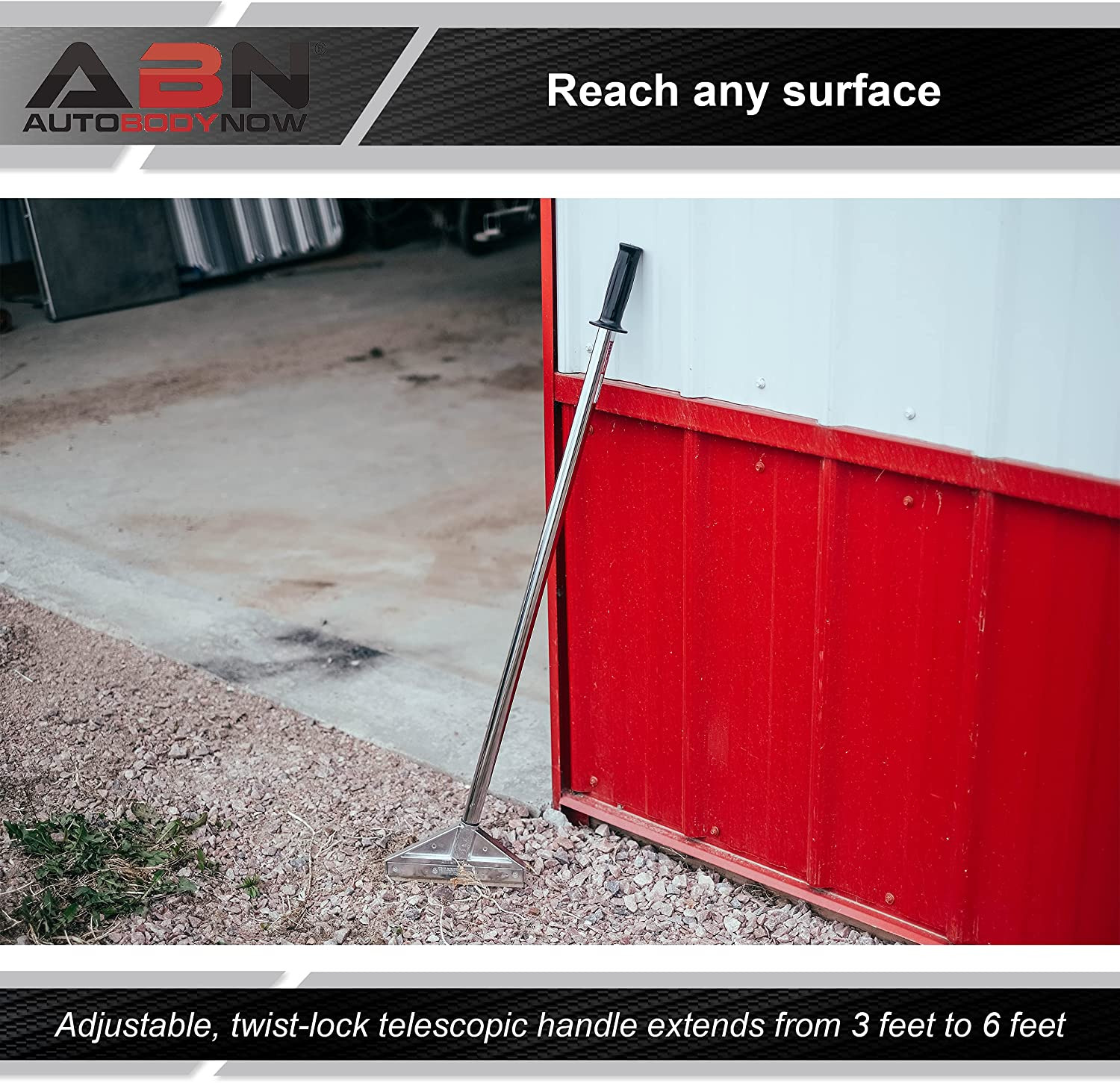 Floor Razor Scraper, 8In – Heavy-Duty Adjustable Handle – Demolition, Flooring R - Fresh Stock Dated February 2026