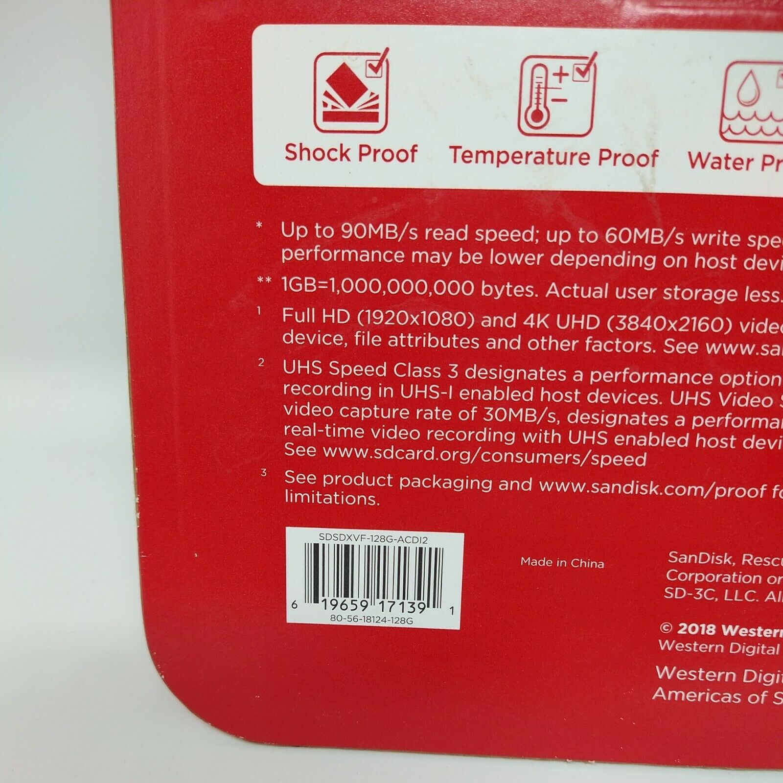 Sandisk 128GB Extreme SD Memory Card SDXC UHS-I 4K UHD Total 256GB, #1391 - Fresh Stock Dated February 2026