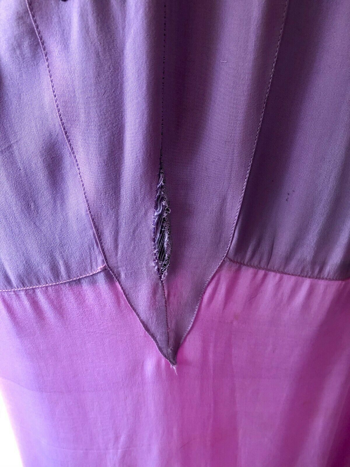 VINTAGE 1930's LAVENDER SILK JAPANESE WEDDING SKIRT W/ TRAIN & EMBROIDERY PURSE - Fresh Stock Dated February 2026