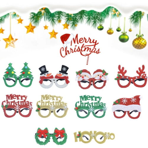 Christmas Santa Claus Glasses Eyeglasses Spectacles Party Decoration Props Gifts - Fresh Stock Dated December 2025