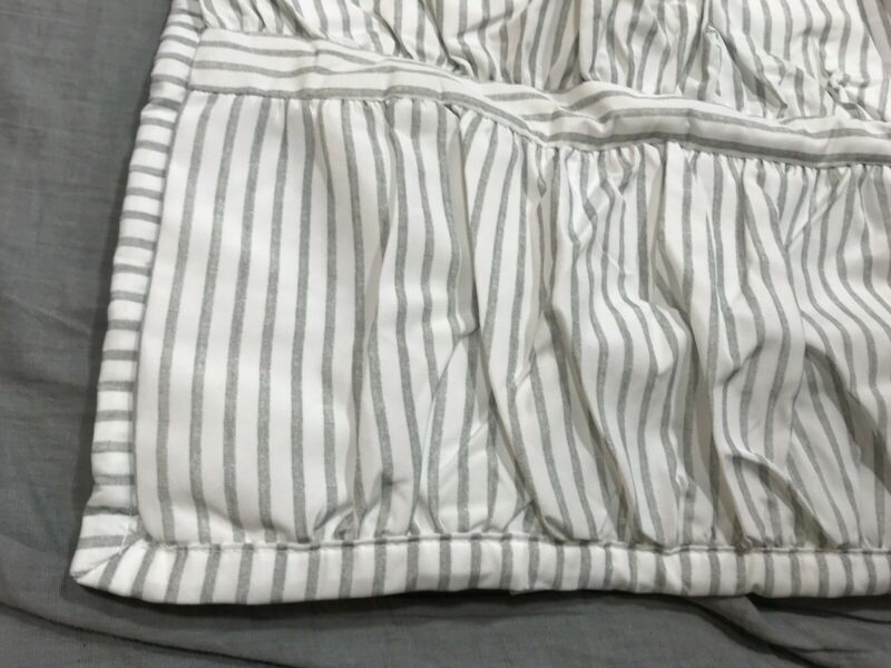 Pottery Barn PB Teen Set/2 Painterly Stripe Pucker Up Quilted Standard Shams - Fresh Stock Dated December 2025