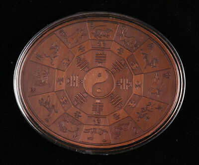 China Shanghai Mint 2013 Lunar Snake Zodiac Oval Copper Medal COA - Fresh Stock Dated February 2026