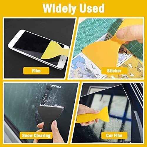 8PCS Plastic Putty Knife, Flexible Plastic Paint Scraper, Resin Scraper Tool - Fresh Stock Dated February 2026