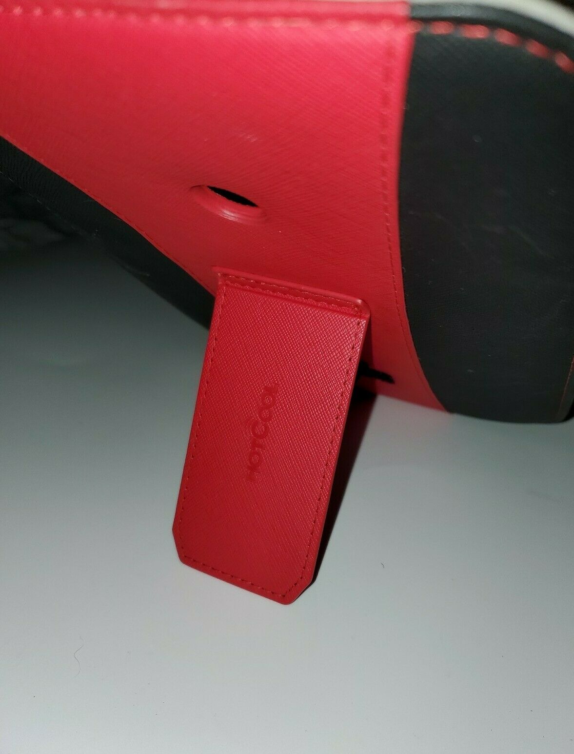 Leapfrog Leap pad Cover Red/Black Leather with Kickstand. - Fresh Stock Dated February 2026