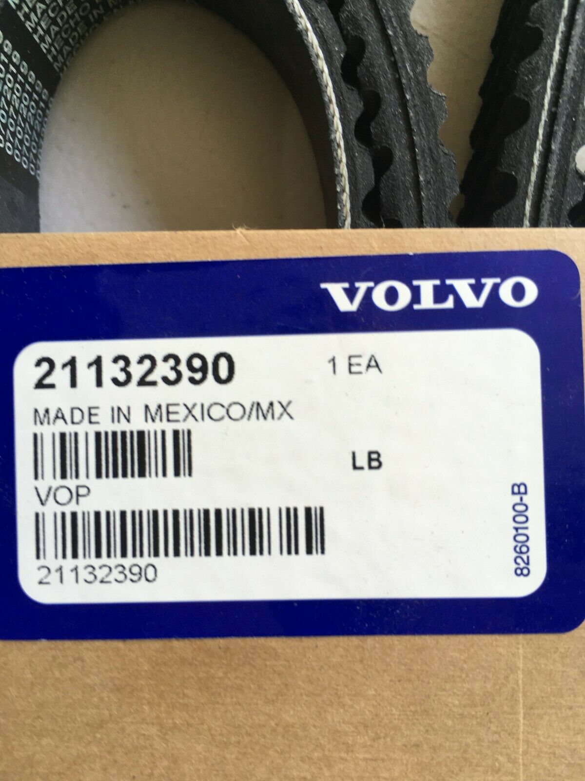 VOLVO PENTA SERPENTINE BELT # 21132390 - Fresh Stock Dated February 2026