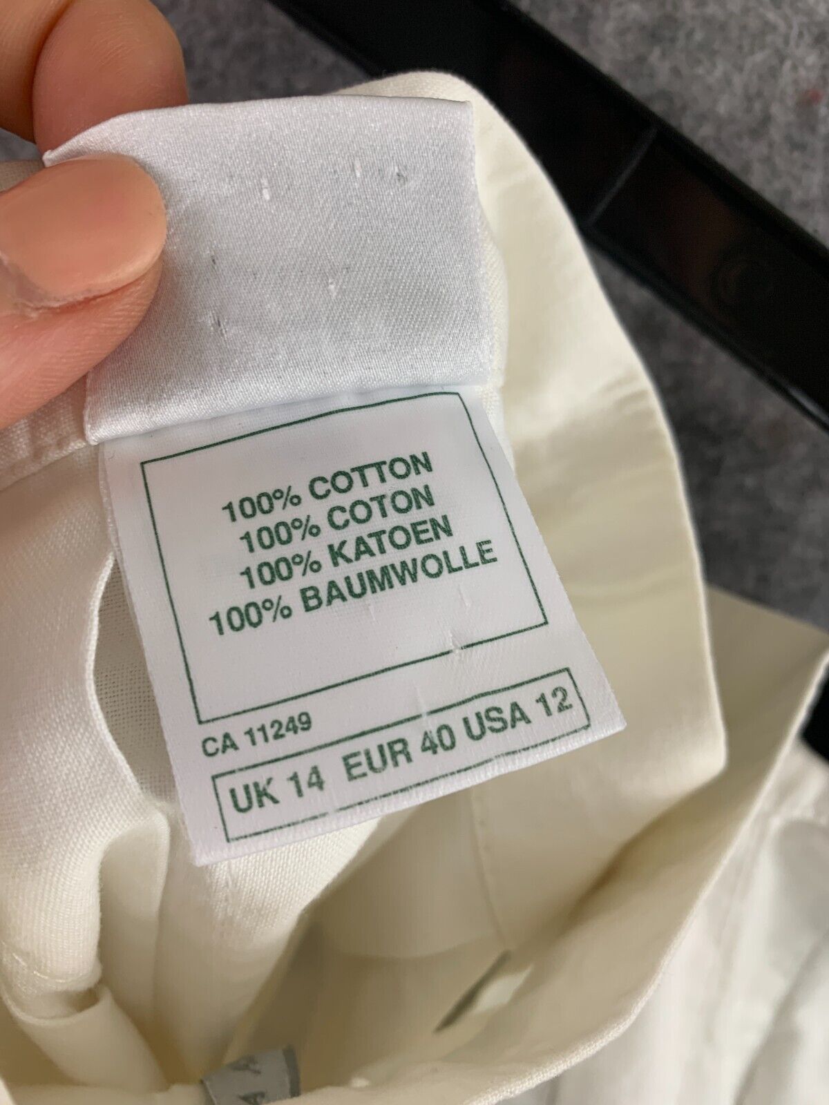 Vintage Womens 12 Laura Ashley Pleated Skirt White High Waisted Long School - Fresh Stock Dated March 2026