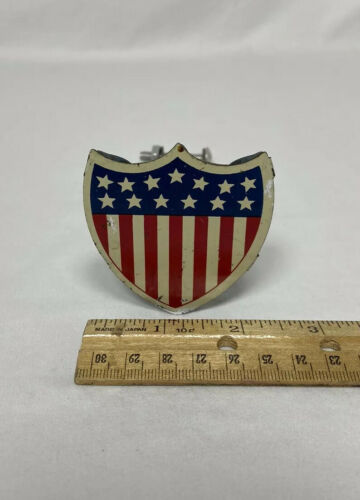 Vintage US Flag Shield 5 Flag Holder for Bicycle Bike - Fresh Stock Dated December 2025
