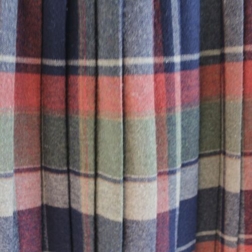 Vintage Oscar de la Renta Earth Tone Plaid Midi Skirt Wool Blend 28” Waist - Fresh Stock Dated March 2026