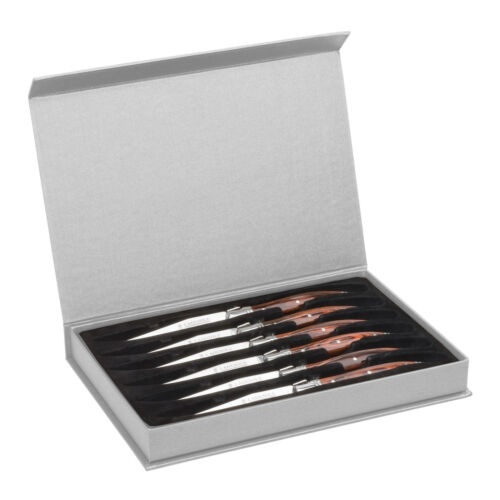 Trudeau Laguiole Steak Knives Set of 6 - Fresh Stock Dated December 2025