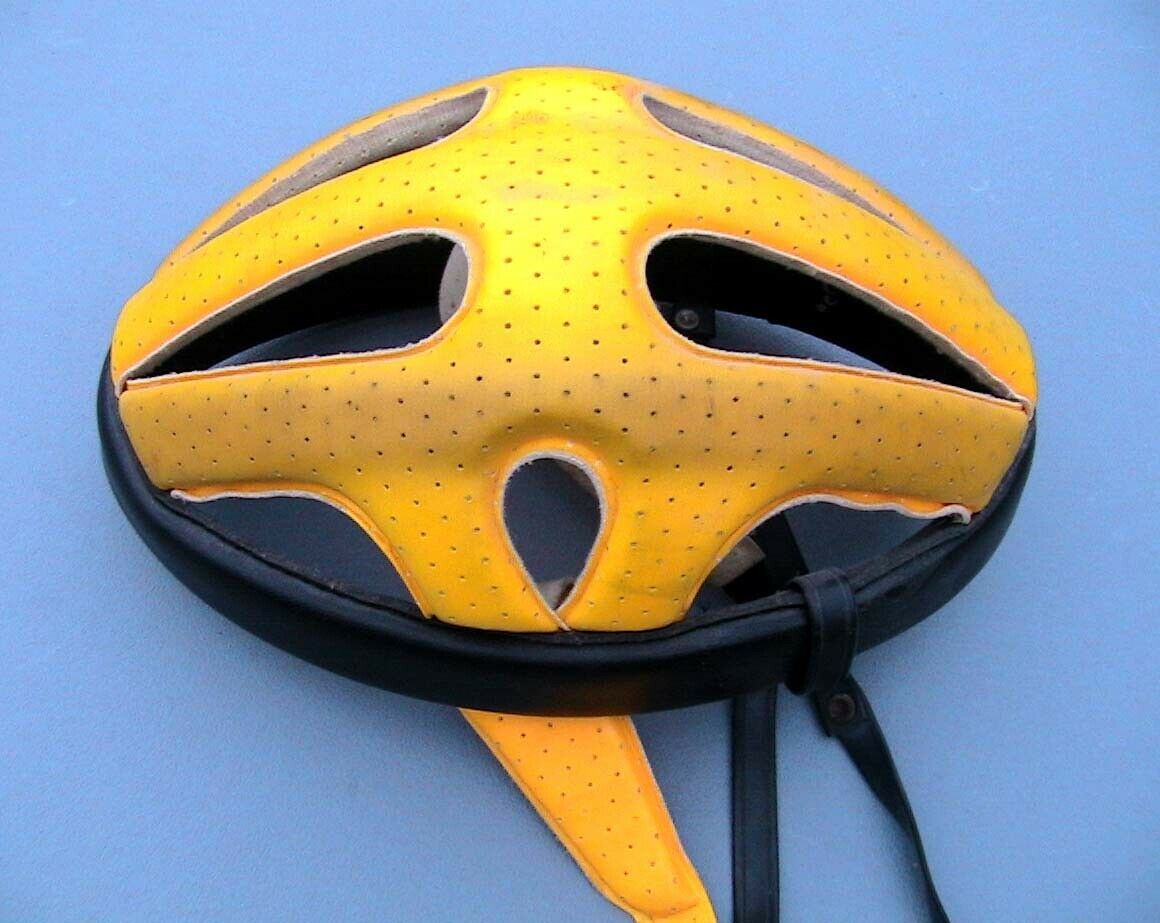 1970-1980's Cinelli Vintage Leather Hair Net Helmet Cycling Made In Italy - Fresh Stock Dated December 2025