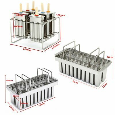 20pcs Stainless Steel Ice Cream Stick Mold Ice Lolly Popsicle For IcePop + Stick - Fresh Stock Dated December 2025