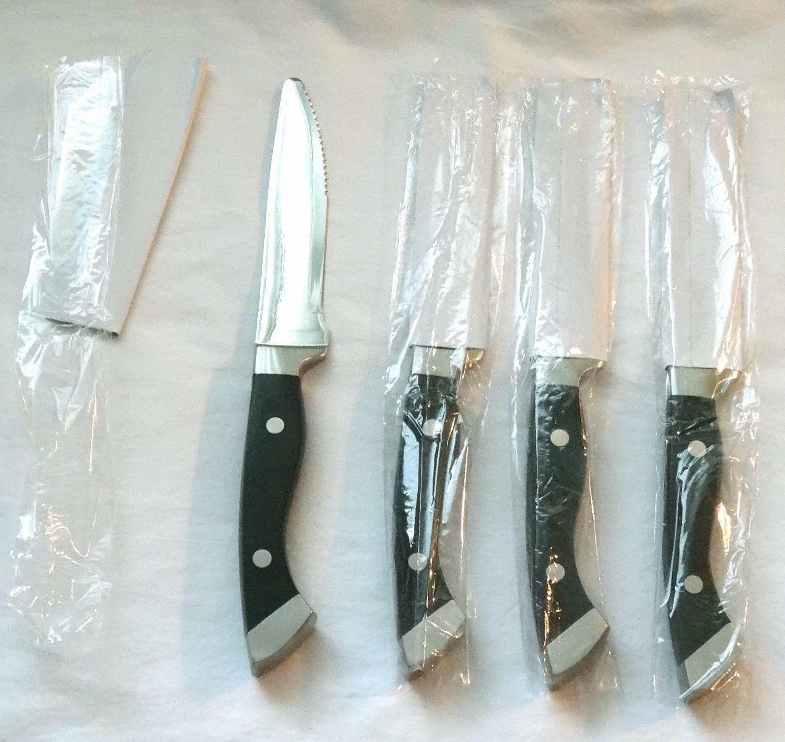 4 LONGHORN STEAKHOUSE STEAK KNIVES ~ Rounded Tip ~ Heavy Premium Restaurant - Fresh Stock Dated December 2025