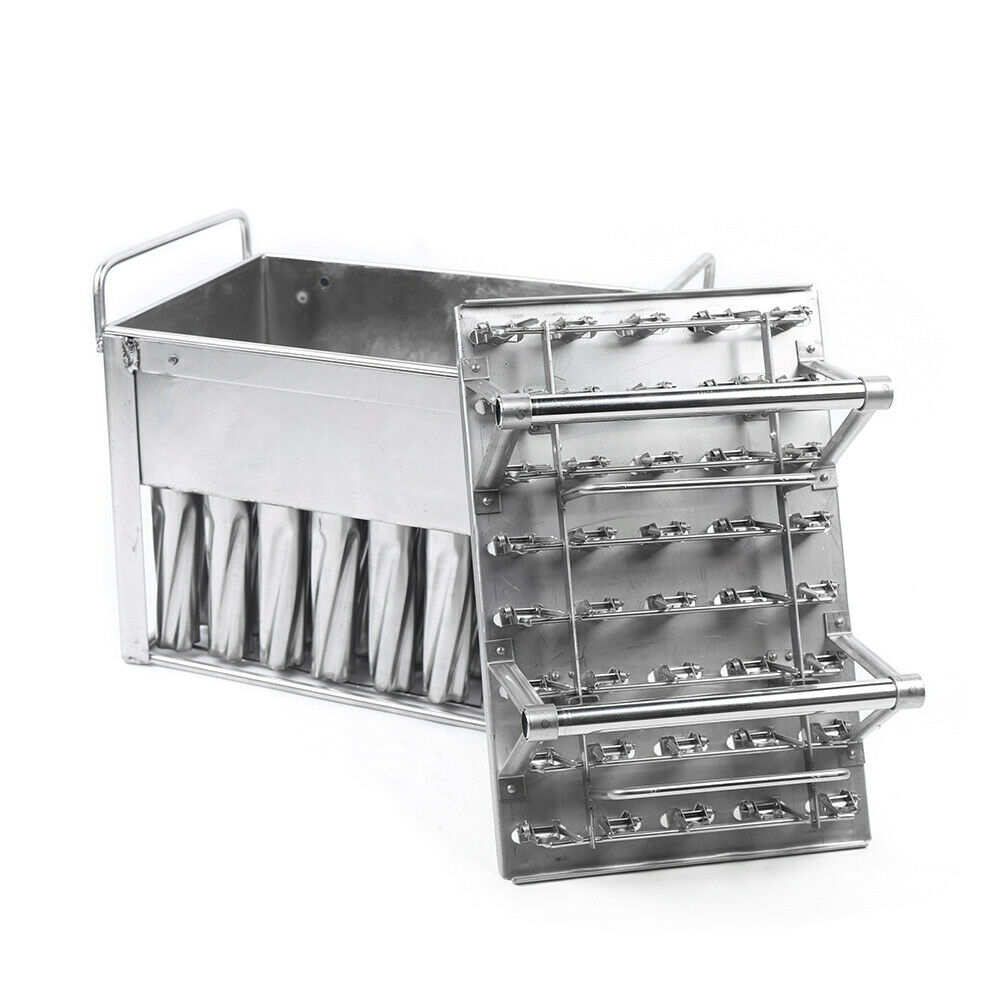 Commercial Ice Cream Stick Mold Stainless Steel 40 Pcs Spiral Popsicle Mold - Fresh Stock Dated December 2025
