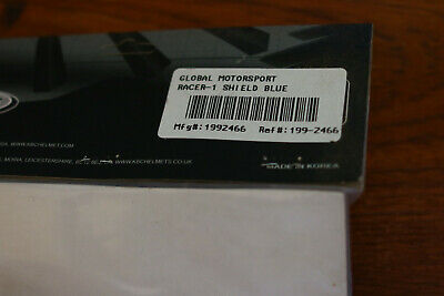 KBC RACER 1 RACER-1 BLUE TINT SHIELD WINDSHIELD NEW GENUINE KBC 199-2467 - Fresh Stock Dated February 2026