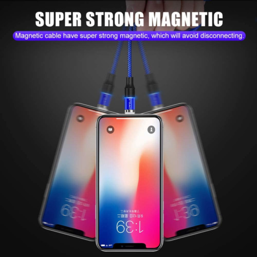 Magnetic Charging Cable, CAFELE 4ft3 in 1 Magnet Phone Charger Blue/4ft/Pack - Fresh Stock Dated February 2026