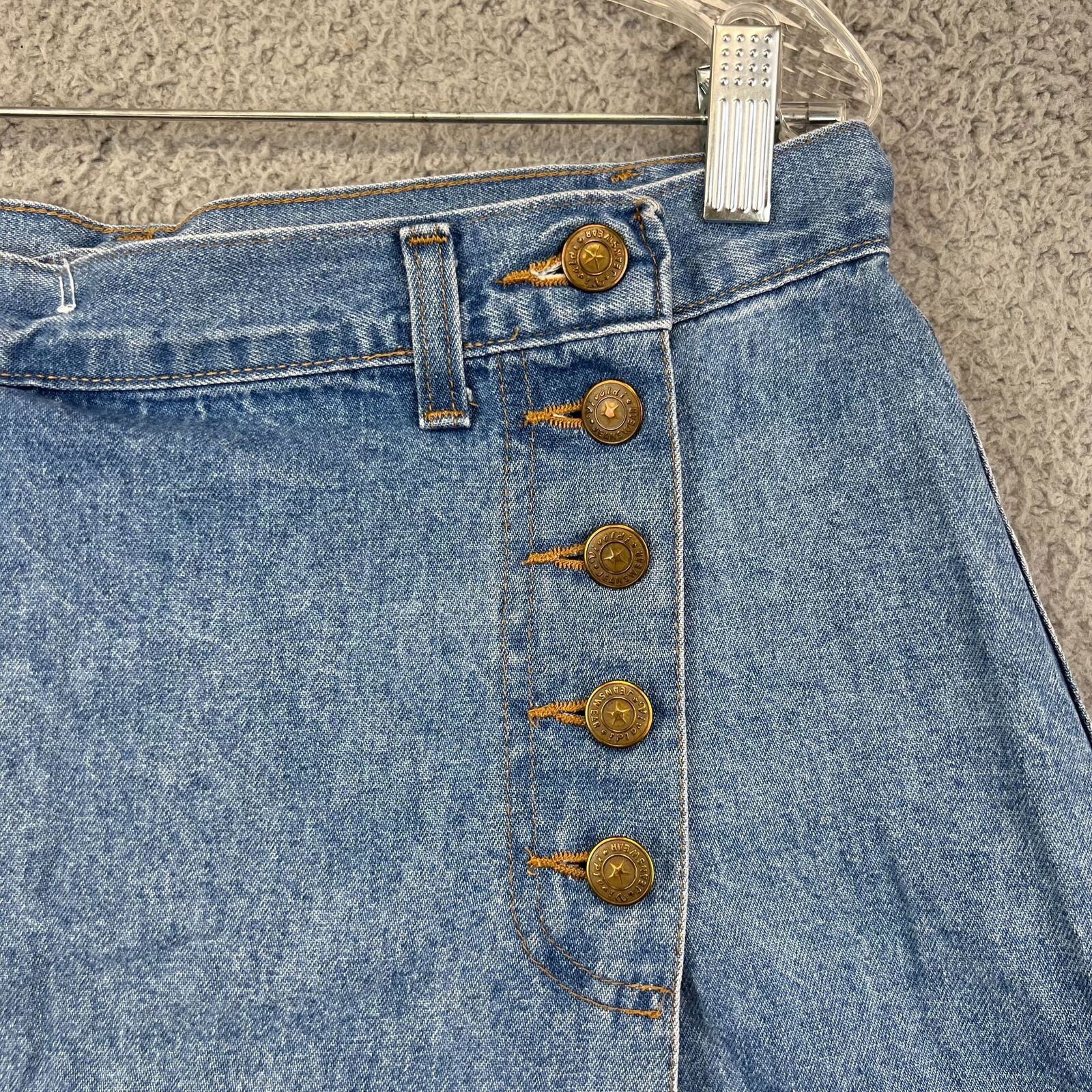 Vintage Vivaldi Jeanswear Denim Jean Skirt Wrap Front Skort Size 16 - Fresh Stock Dated March 2026