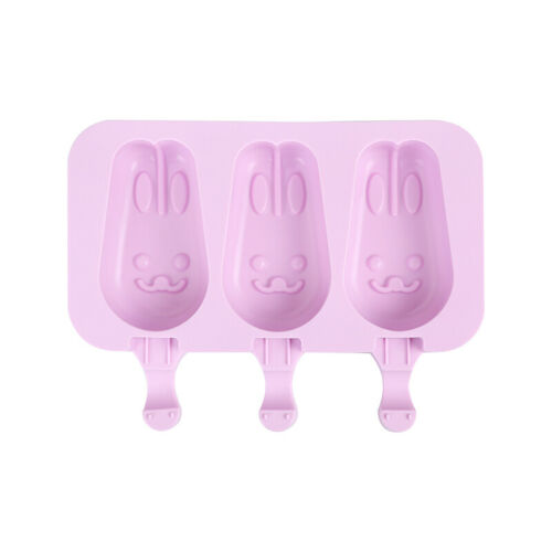 Ice Cream Maker Frozen Lolly Pop Popsicle Mold Silicone Tray With Lid &50 Stick - Fresh Stock Dated February 2026
