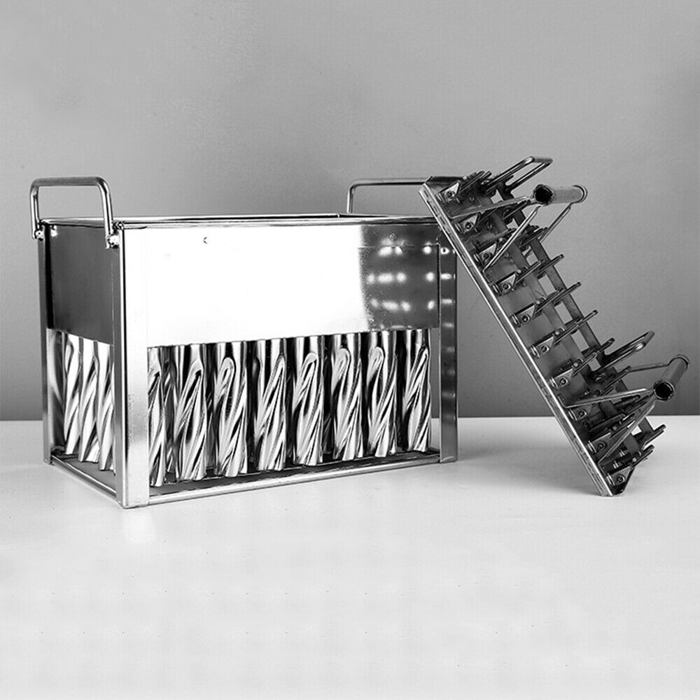 Commercial Ice Cream Stick Mold Stainless Steel 40 Pcs Spiral Popsicle Mold - Fresh Stock Dated December 2025