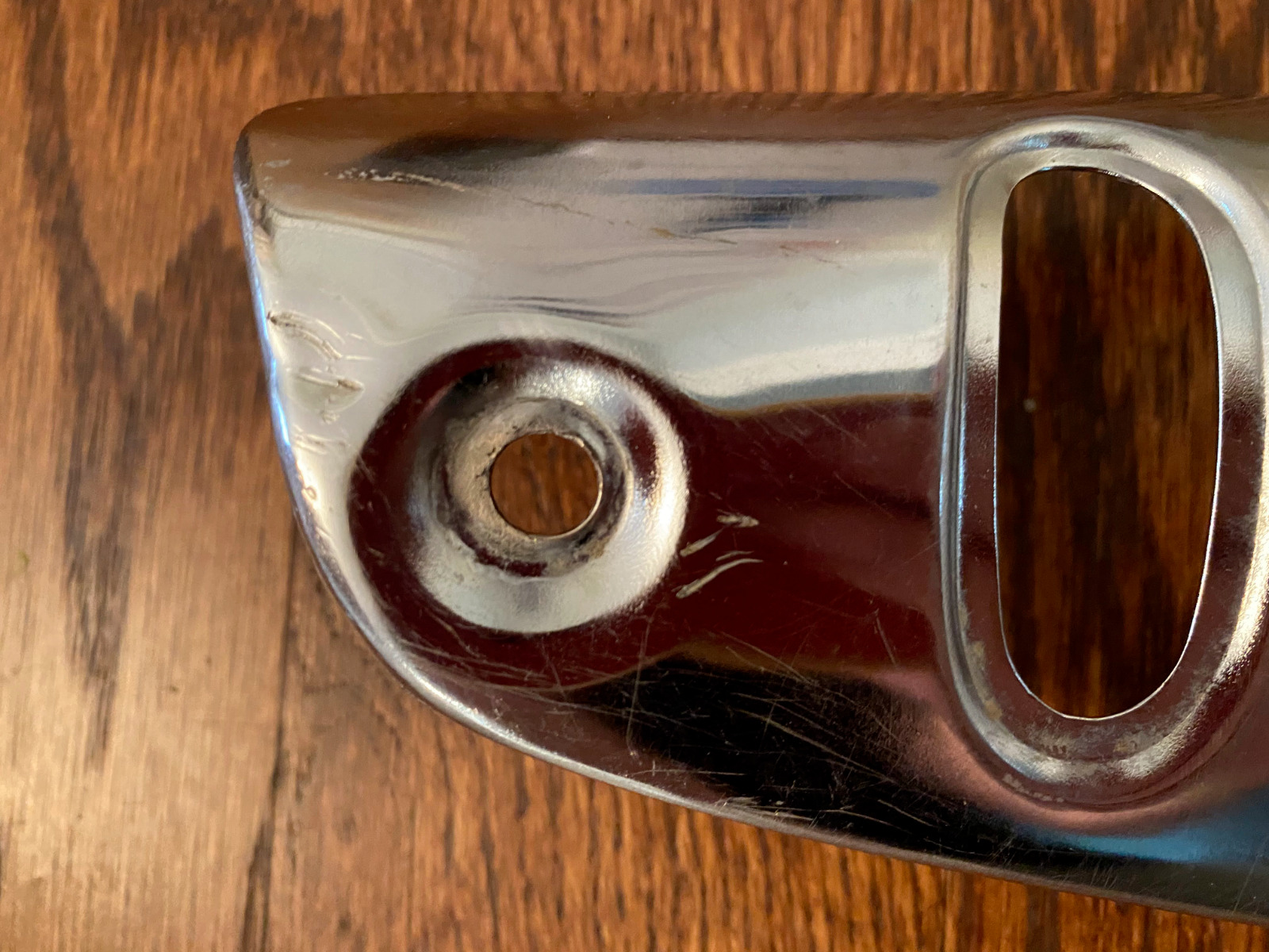 1971 - 1975 Suzuki TS250 Exhaust Heat Shield - almost 100% perfect with hardware - Fresh Stock Dated February 2026