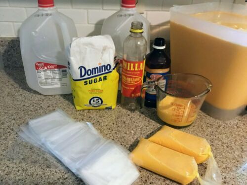 650 BOLSAS para HELADOS Bolis 8×26 Saborines bolsitas para hielitos plastic bags - Fresh Stock Dated December 2025