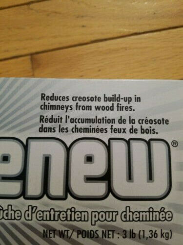 Duraflame FLUE-RENEW Chimney Cleaner Maintenance Fire Log SOOT CREOSOTE REMOVER - Fresh Stock Dated December 2025