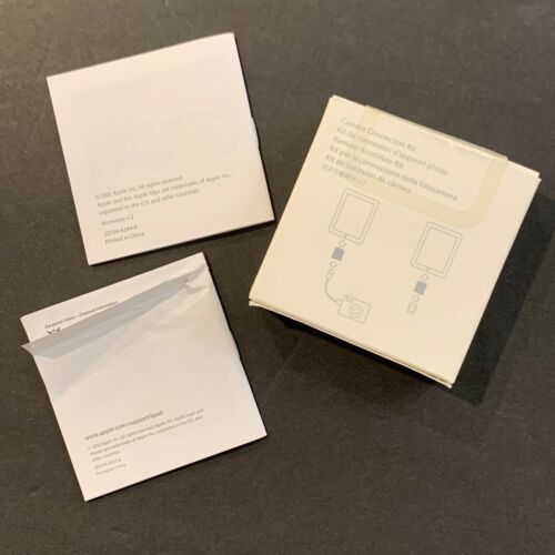 Apple iPad Camera Connection Kit (30-Pin) - MC531ZM/A - A1358, A1362 - Fresh Stock Dated February 2026