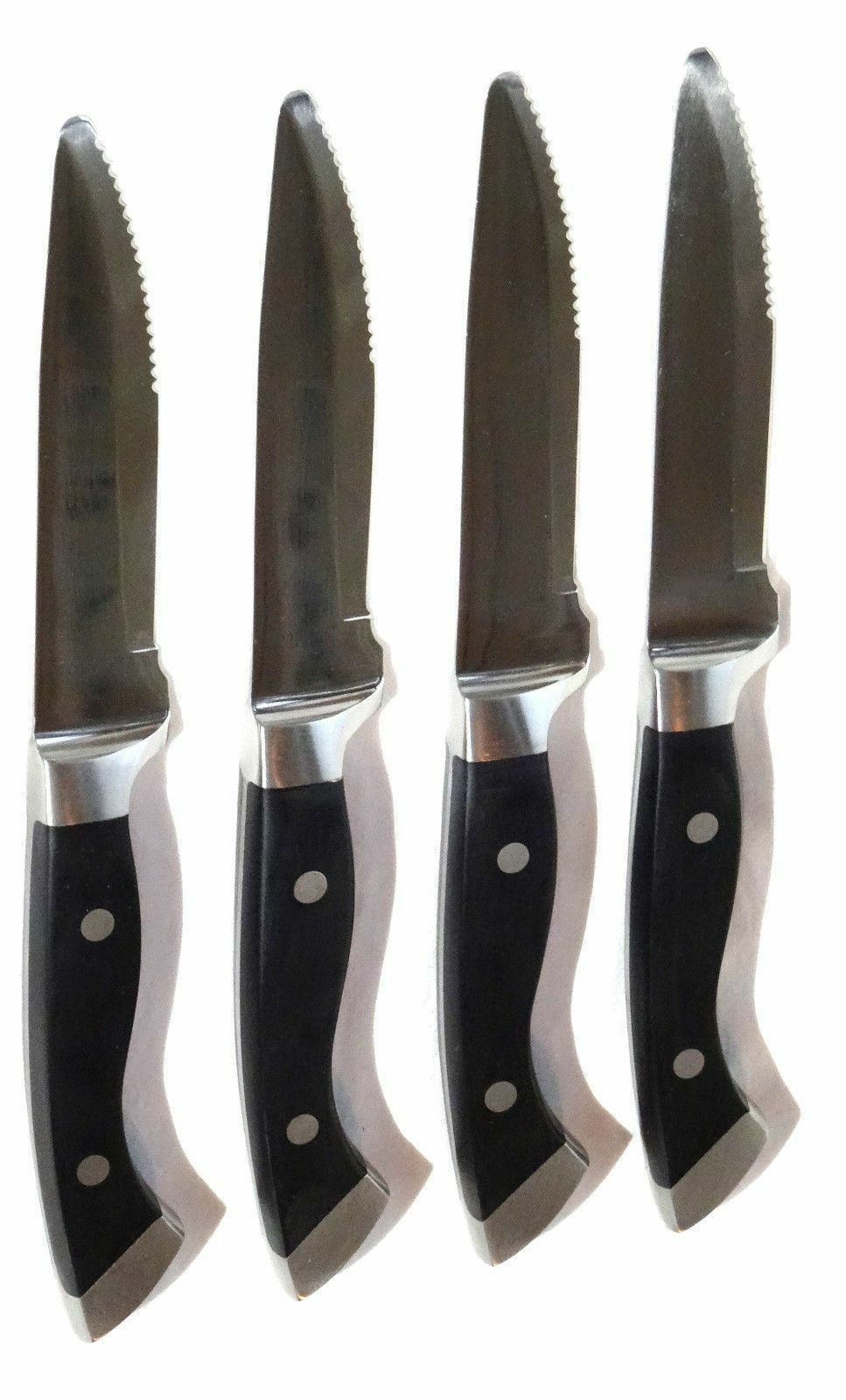 4 LONGHORN STEAKHOUSE STEAK KNIVES ~ Rounded Tip ~ Heavy Premium Restaurant - Fresh Stock Dated December 2025