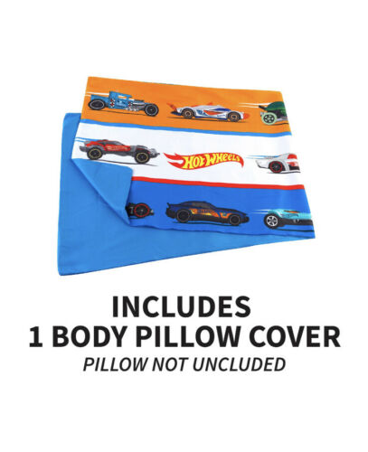 Hot Wheels Body Pillow Cover with Zipper, Kids Bedding  20