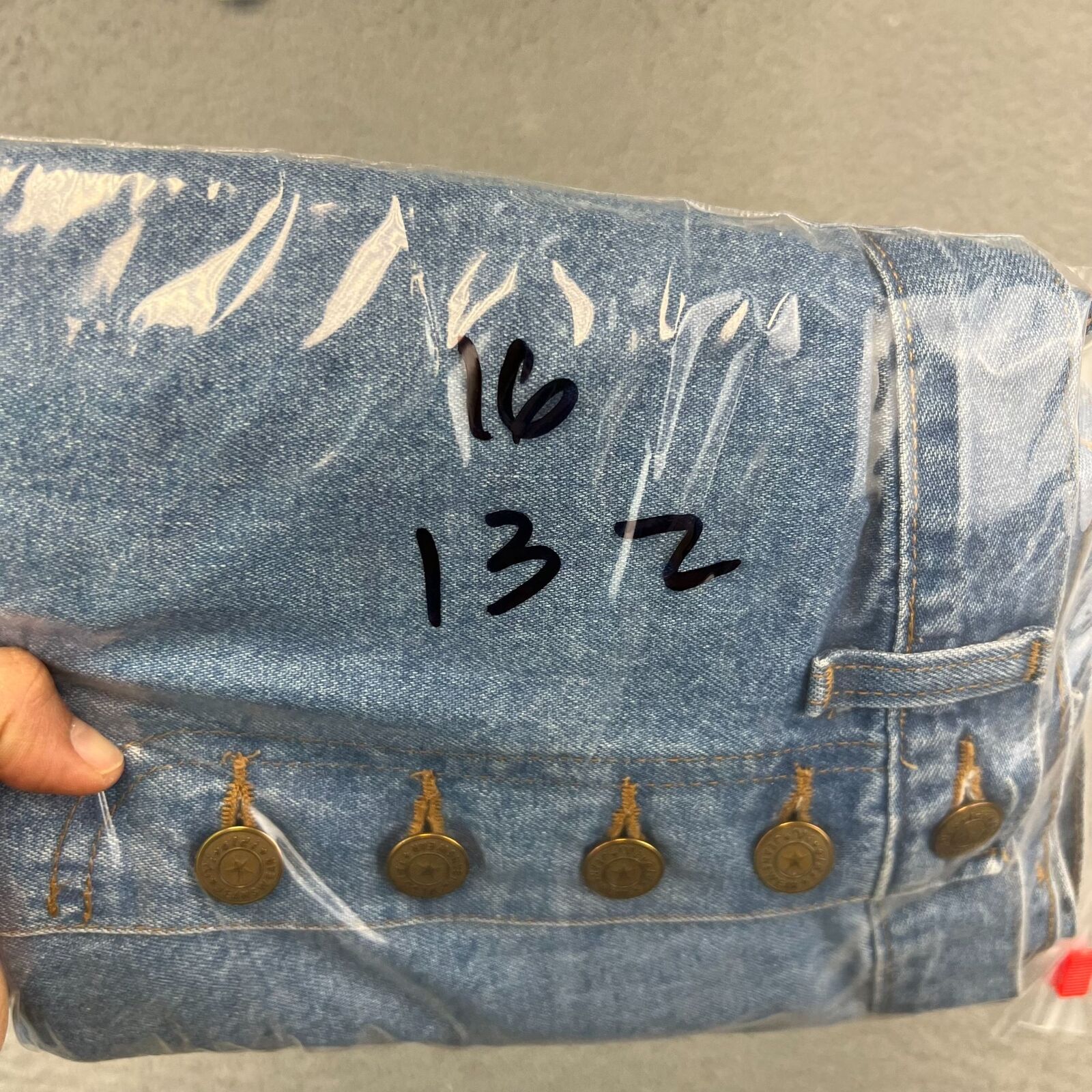 Vintage Vivaldi Jeanswear Denim Jean Skirt Wrap Front Skort Size 16 - Fresh Stock Dated March 2026