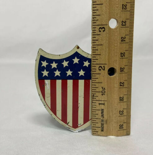 Vintage US Flag Shield 5 Flag Holder for Bicycle Bike - Fresh Stock Dated December 2025