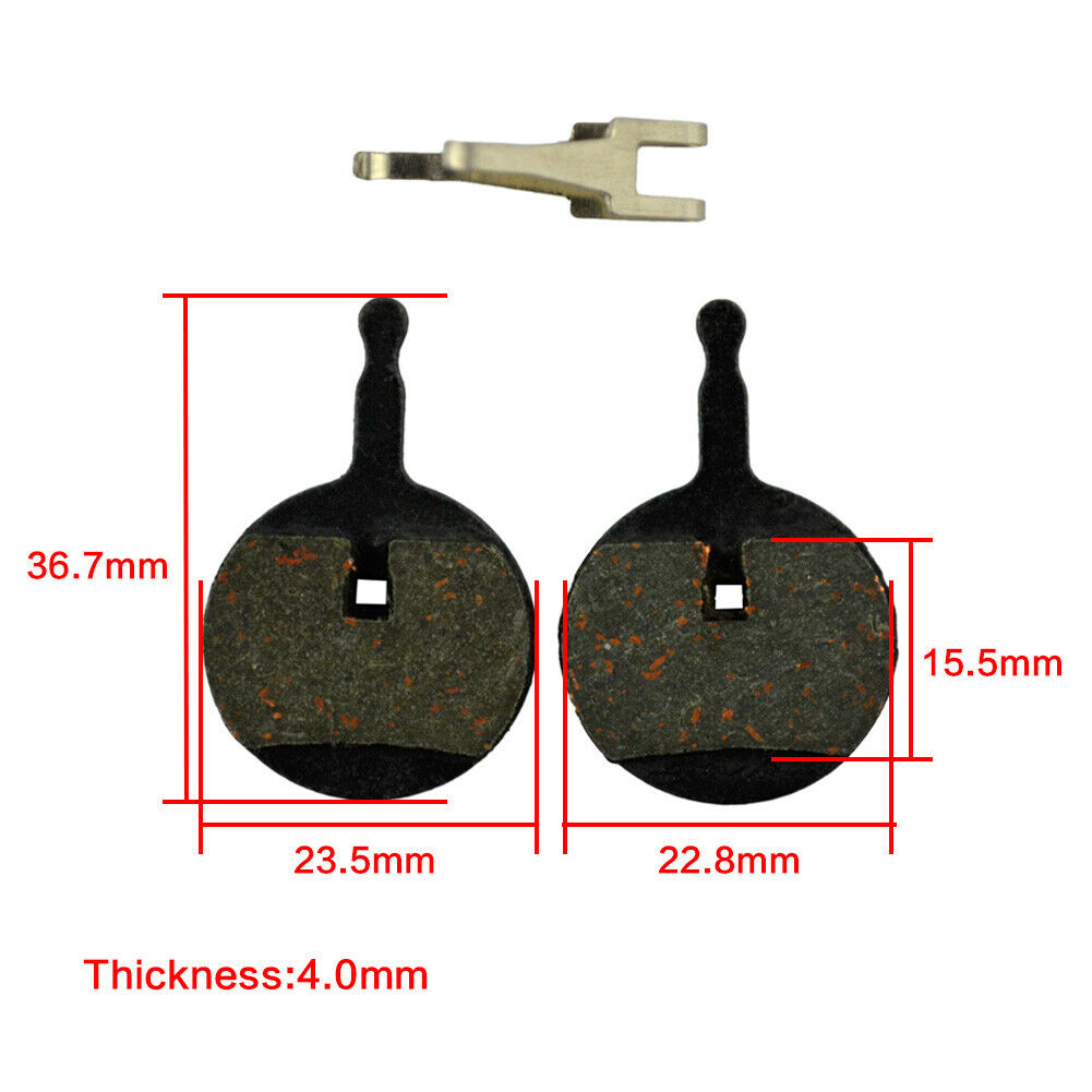 Pair Mountain Bike Resin Disc Brake Pads For AVID BB5 MTB Semi-Metallic Bicycle - Fresh Stock Dated February 2026