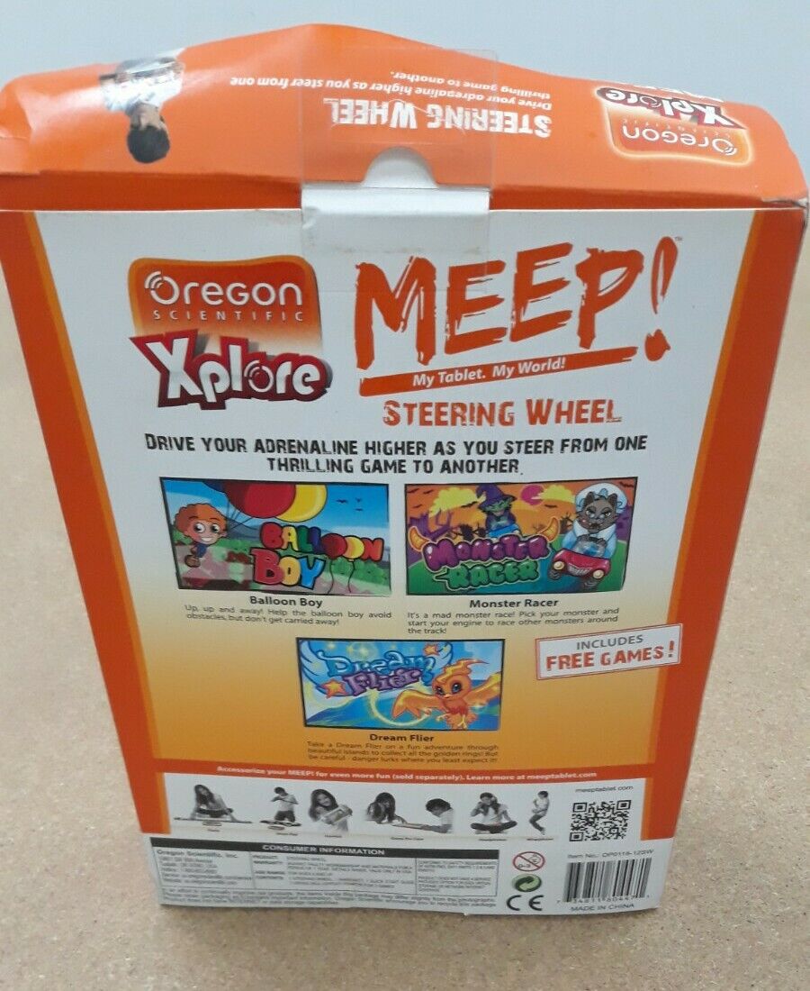 Oregon Scientific MEEP Xplore Steering Wheel Accessory Games For Meep Tablet New - Fresh Stock Dated February 2026