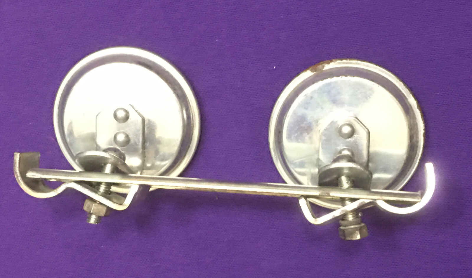 NOS Vintage SISSY BAR Twin Double GLASS REFLECTOR Sting-Ray PATINA Manta Ray GTO - Fresh Stock Dated December 2025