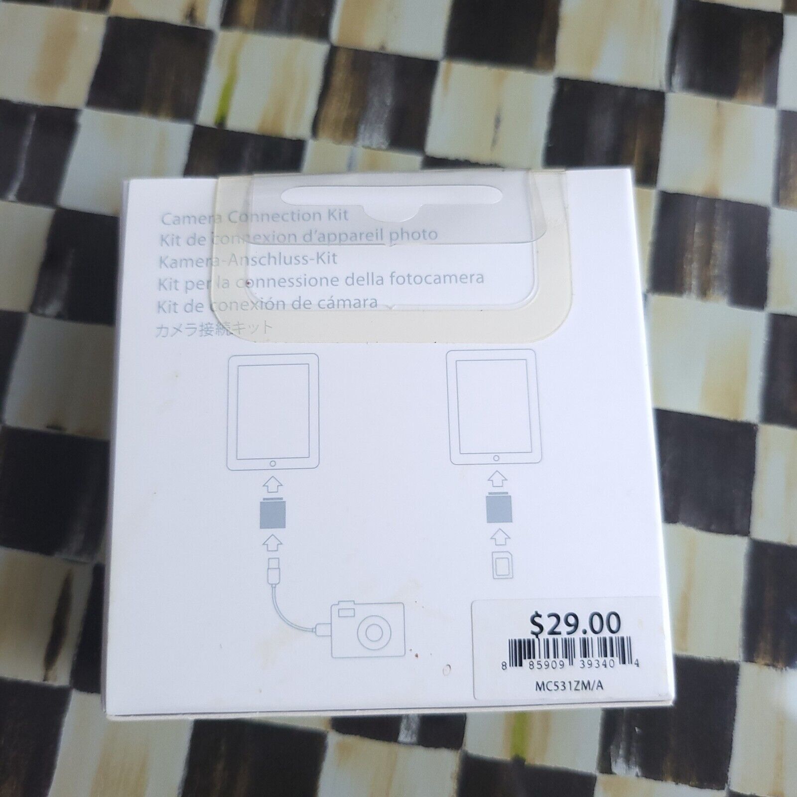 OEM Apple iPad Camera Connection Kit (30pin Connector)-MC531ZM/A- MN A1362/A1358 - Fresh Stock Dated February 2026