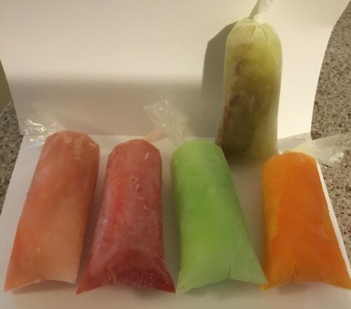 650 BOLSAS para HELADOS Bolis 8×26 Saborines bolsitas para hielitos plastic bags - Fresh Stock Dated December 2025