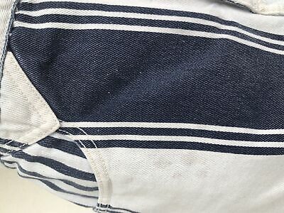 Vintage VTG 1990s 90s White Blue Stripe Denim Skort - Fresh Stock Dated February 2026