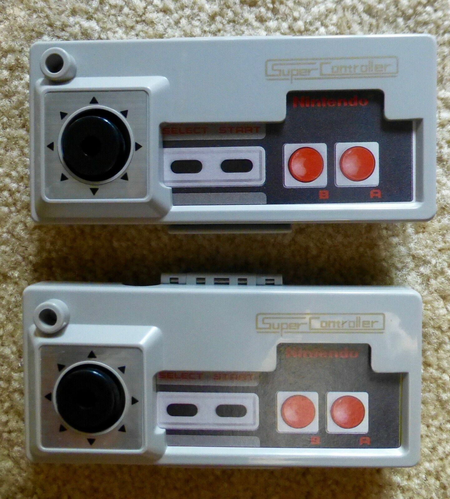 LOT OF 2 VINTAGE NINTENDO NES-BANDAI SUPER CONTROLLER FACE PLATE COVERS 1986 - Fresh Stock Dated December 2025