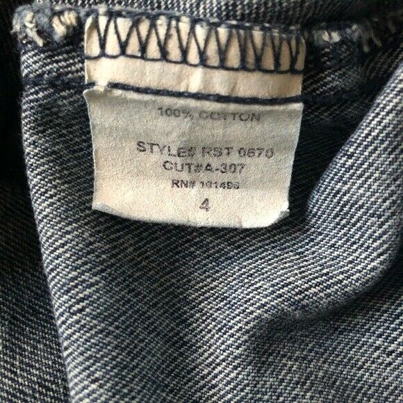 Vintage Heart Moon Star Women's Maxi Blue Denim A Line Skirt Size 4 - Fresh Stock Dated February 2026